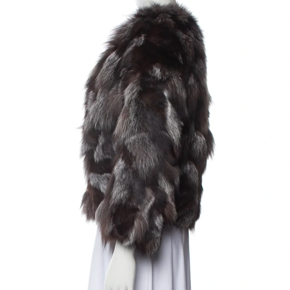 100% Mink Fur Jacket - Brown - Picture 3 of 3